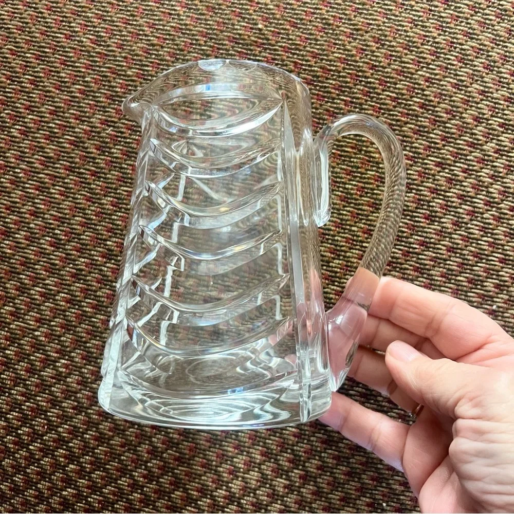 Royal Brierley Elegant Clear Crystal  Pitcher 5.5” tall excellent condition